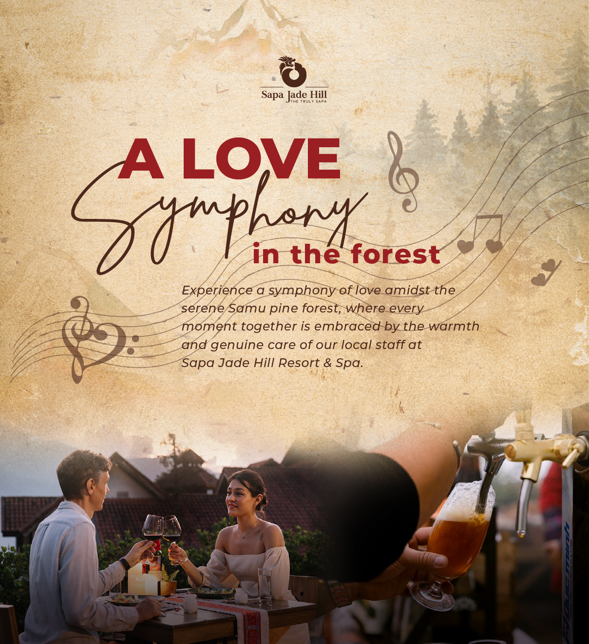 Lịch trình Valentine 2025 tại Sapa Jade Hill Resort